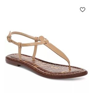 Sam Edelmen Almond Gigi T Strap Slingback Sandal